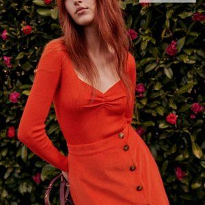 Sezane Jessie Bodysuit - Orange red